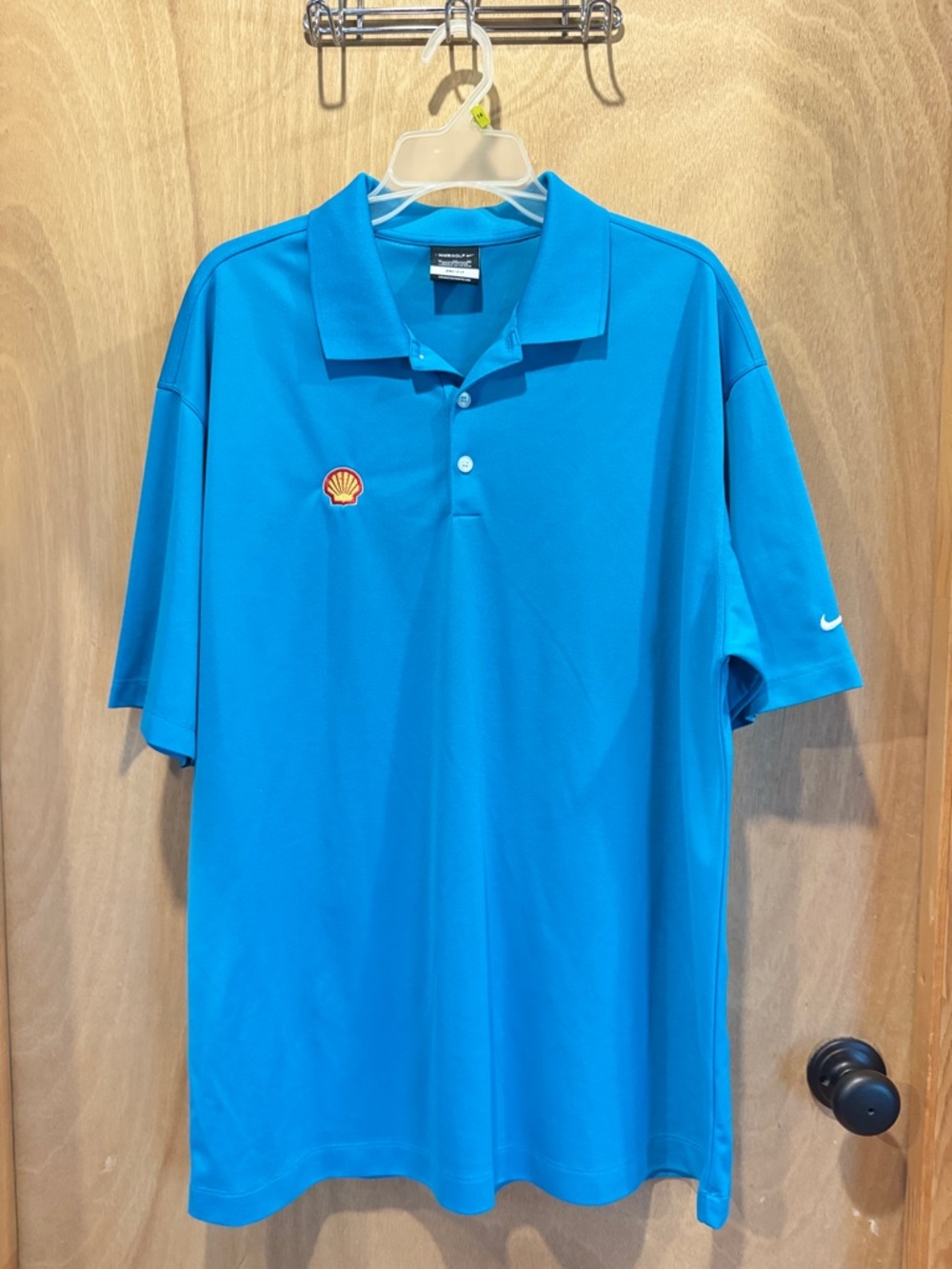 Nike Men’s Turquoise Shell Logo Polo Shirt
